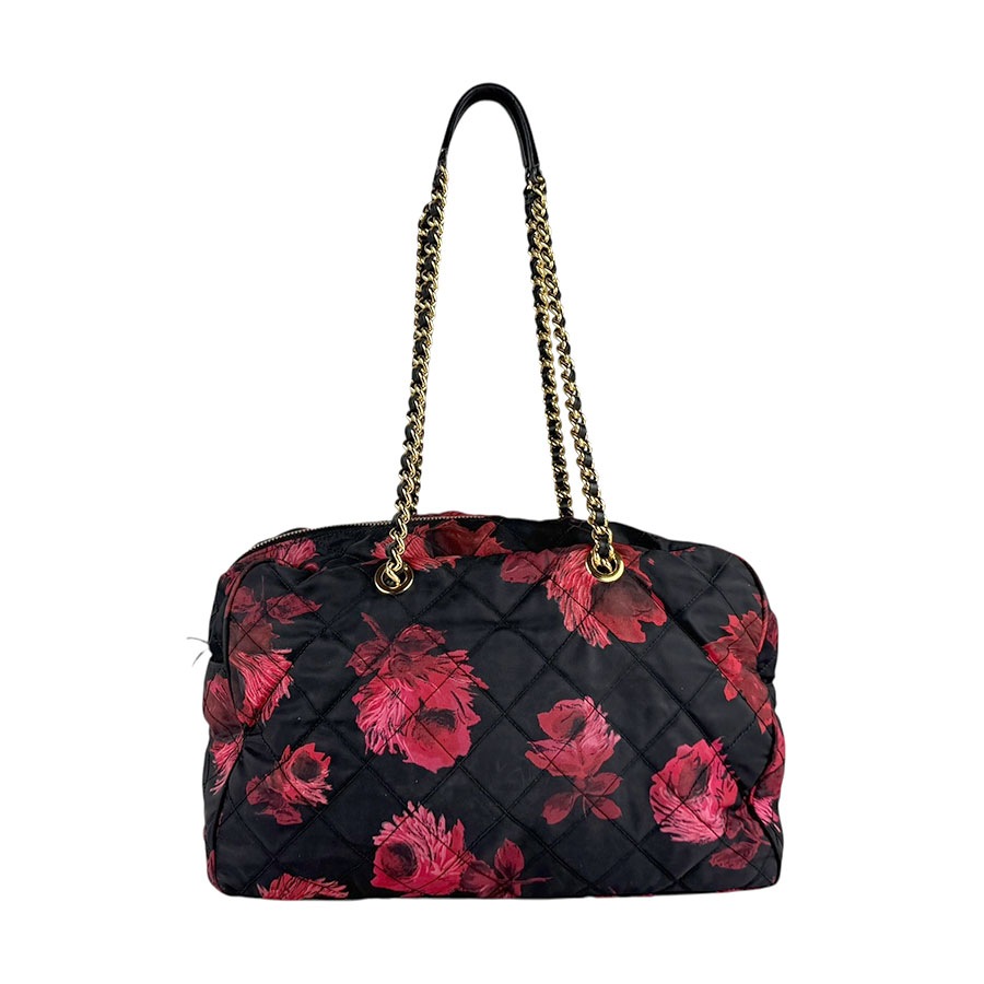 プラダ PRADA ショルダーバッグ ナイロン ブラック×レッド レディース z6689 プラダ PRADA ショルダーバッグ ナイロン ブラック×レッド レディース z6689