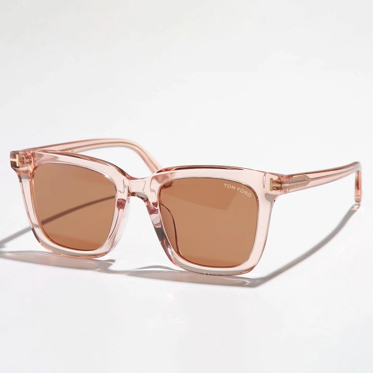 TOM FORD トムフォード サングラス TF970-K FT970-K レディース ウェリントン型 ロゴ Tロゴ カラーレンズ クリアフレーム アイウェア カラー2色