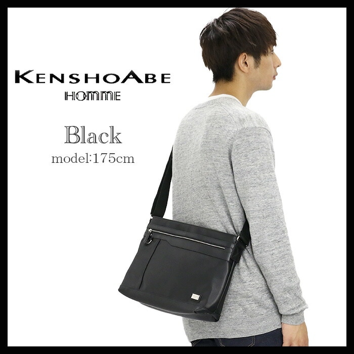 ケンショウアベ ショルダーバッグ KENSHOABE ショルダー バッグ ななめ掛け バッグ ワンショルダーバッグ ビジネス スクエア 紳士 A4 リゾルト 男性 男女 4563