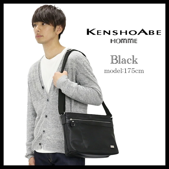 ケンショウアベ ショルダーバッグ KENSHOABE ショルダー バッグ ななめ掛け バッグ ワンショルダーバッグ ビジネス スクエア 紳士 A4 リゾルト 男性 男女 4563
