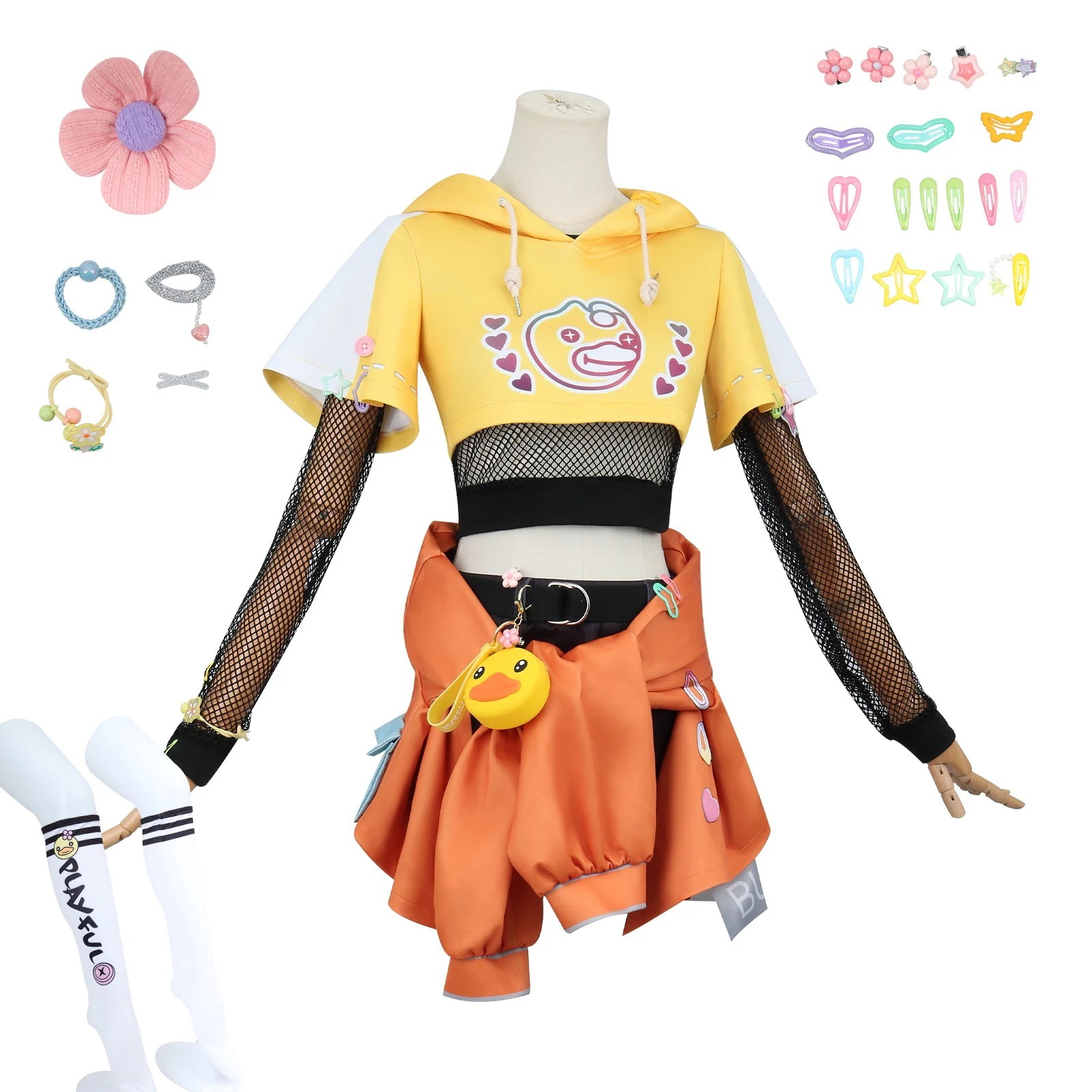 【2025新作】コスプレ 仮装第五人格調香師cos服小黄鴨第二弾連動ゲーム同金コスプレ イベント用品 【2025新作】コスプレ 仮装第五人格調香師cos服小黄鴨第二弾連動ゲーム同金コスプレ イベント用品