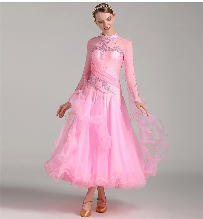 【限定SALE】社交ダンス ダンスウェア 上品 高級感 レディース ワンピース 大きい裾 モダン ワルツ スタンダード ドレス モダンドレス モダンダンス衣装 競技会 きれいめ おしゃれ ラテンダンス 【限定SALE】社交ダンス ダンスウェア 上品 高級感 レディース ワンピース 大きい裾 モダン ワルツ スタンダード ドレス モダンドレス モダンダンス衣装 競技会 きれいめ おしゃれ ラテンダンス