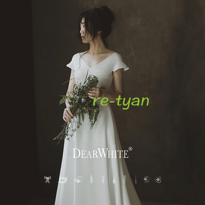 ロングドレス 演奏会 ウェディングドレス 二次会 シンプル 前撮り Aラインドレス ビーチフォト後撮り 高級感 ワンピース ロングドレス お呼ばれドレス 大人半袖