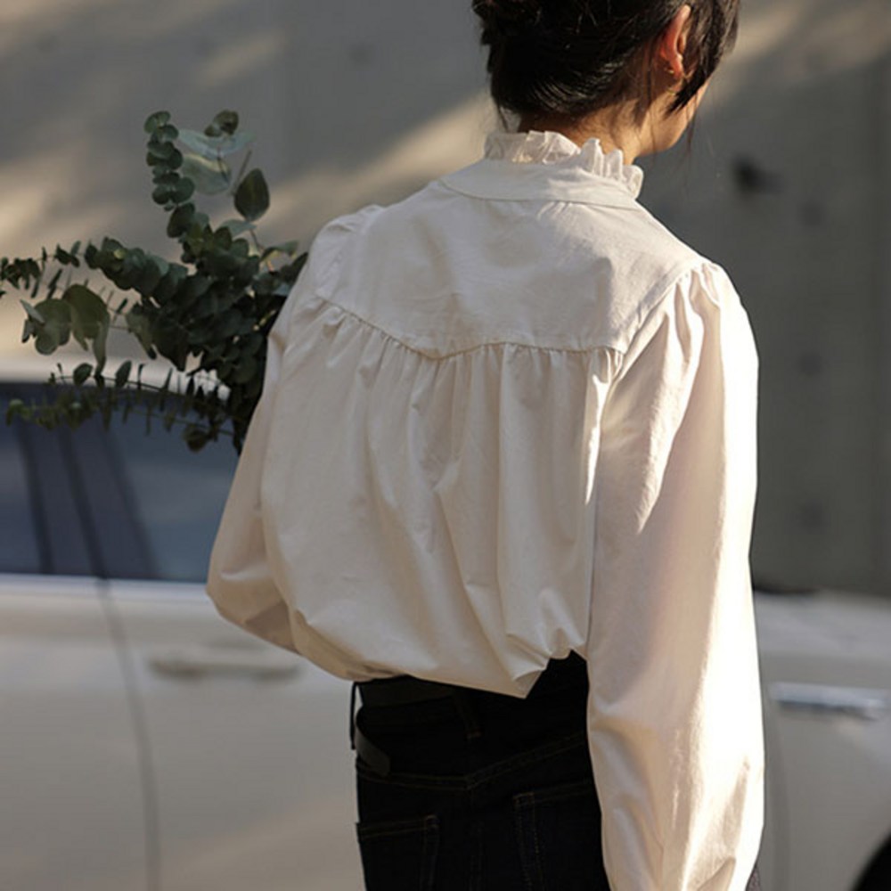 POMTORレディースモノクロシャツ南方長袖カジュアルシャツブラウスオフィスルックシンプルシャツ POMTORレディースモノクロシャツ南方長袖カジュアルシャツブラウスオフィスルックシンプルシャツ