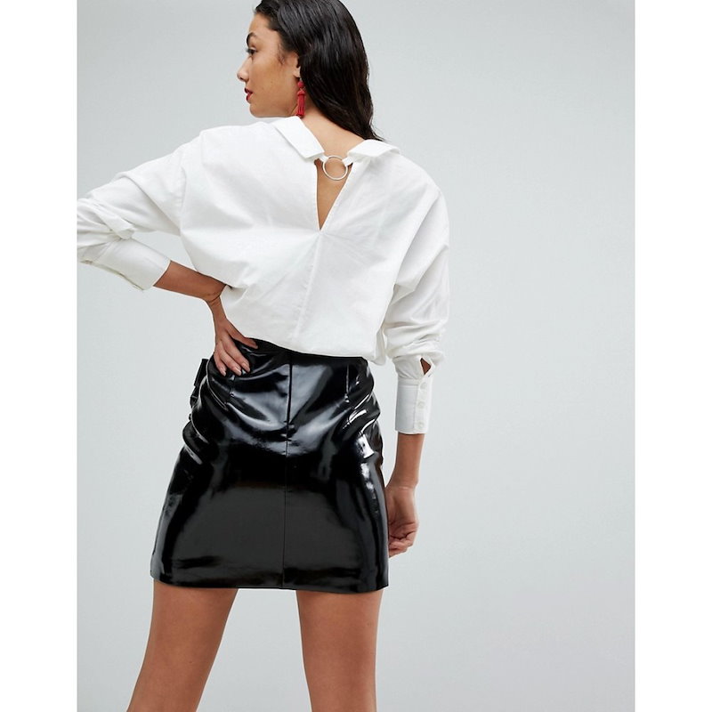ヴェロモーダ レディース トップス ブラウス・シャツ【Vero Moda Tall Shirt With Hardware Detail】White ヴェロモーダ レディース トップス ブラウス・シャツ【Vero Moda Tall Shirt With Hardware Detail】White