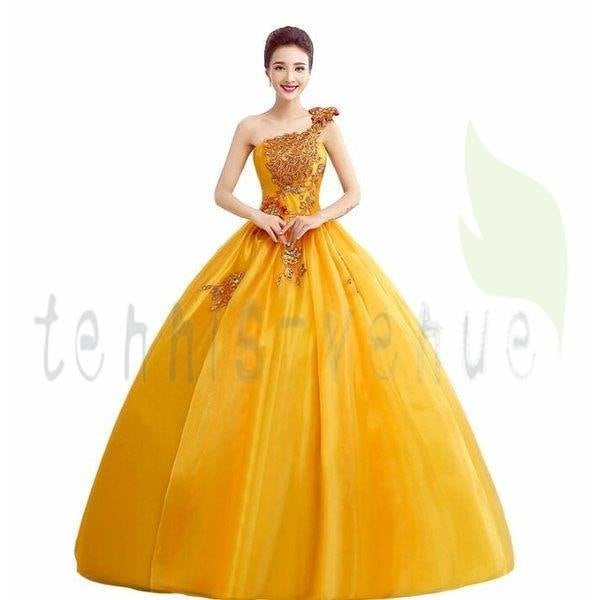 撮影 演奏会 スパンコール二次会 ウエディンドレス 結婚式 気質優雅大きいサイズ ロング丈ライエロー超豪華レースシングル肩 編み上げ式 花嫁ワンピースドレスドレス 撮影 演奏会 スパンコール二次会 ウエディンドレス 結婚式 気質優雅大きいサイズ ロング丈ライエロー超豪華レースシングル肩 編み上げ式 花嫁ワンピースドレスドレス