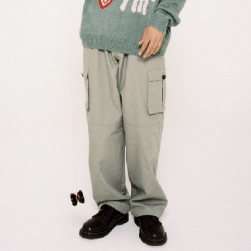 [AEAE]ユースカーゴパンツ -[GREY］ Qoo10 aeae AEAE ユースカーゴパンツ-[ 無地