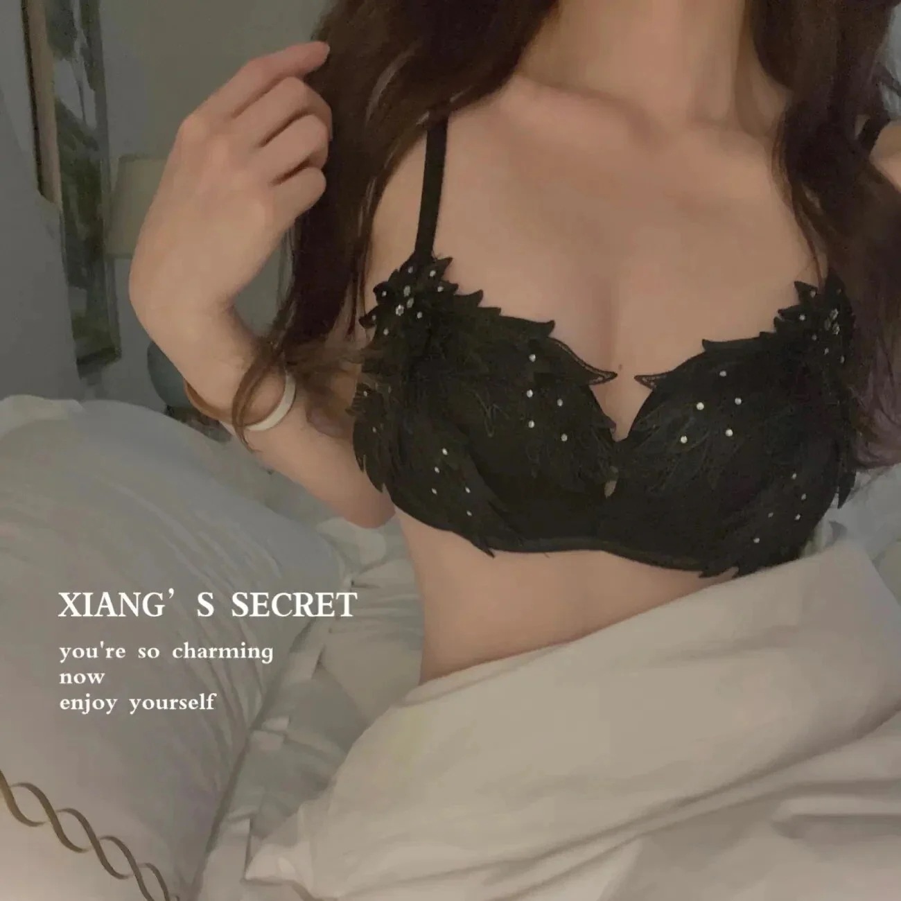 愛されブラ 小胸しっかり盛れる 補正下着 レース刺繍 下着上下セット ナイトブラ 可愛いセット下着