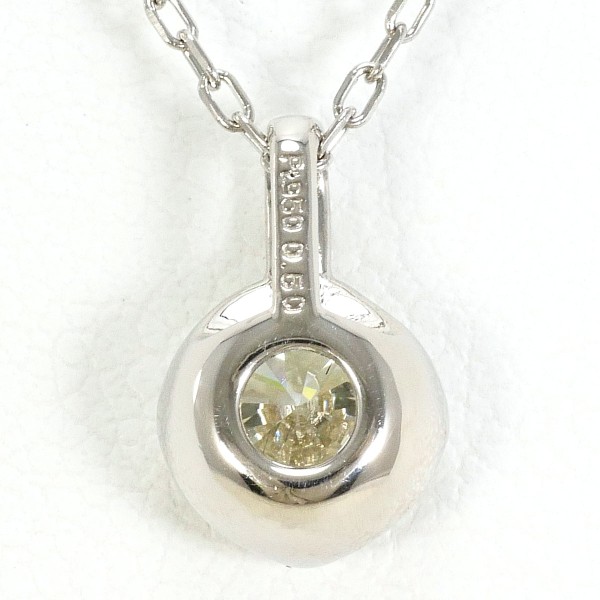 PT950 PT850 ネックレス イエローダイヤ 0.50 VVS2 鑑定書 ジュエリー 中古 PT950 PT850 ネックレス イエローダイヤ 0.50 VVS2 鑑定書 ジュエリー 中古