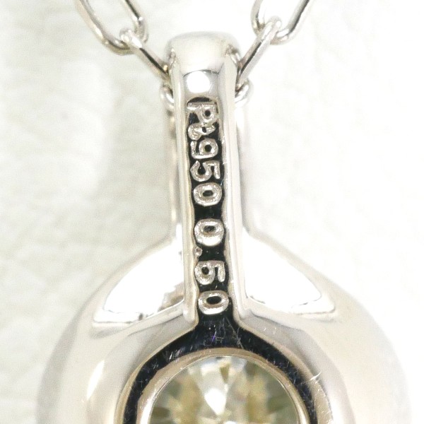 PT950 PT850 ネックレス イエローダイヤ 0.50 VVS2 鑑定書 ジュエリー 中古 PT950 PT850 ネックレス イエローダイヤ 0.50 VVS2 鑑定書 ジュエリー 中古