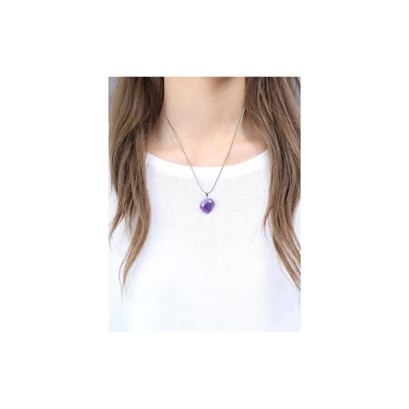 アメジスト ハート 2月誕生石ネックレス レディース