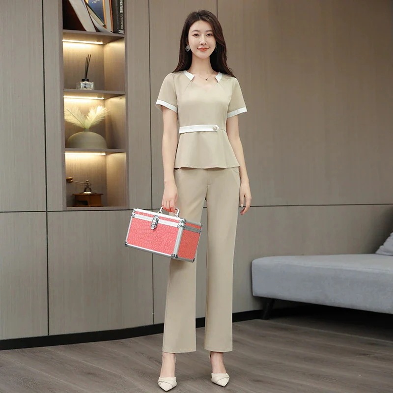 新作 気質 高級感 ユニフォーム エステ サロン通勤 レディース 女性 制服 エステ制服 おしゃれ 半袖 七分袖 上下セット セットアップ エステサロン ユニフォーム 2025福袋 新作 気質 高級感 ユニフォーム エステ サロン通勤 レディース 女性 制服 エステ制服 おしゃれ 半袖 七分袖 上下セット セットアップ エステサロン ユニフォーム 2025福袋