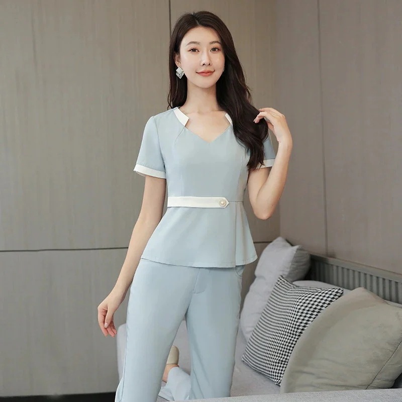 新作 気質 高級感 ユニフォーム エステ サロン通勤 レディース 女性 制服 エステ制服 おしゃれ 半袖 七分袖 上下セット セットアップ エステサロン ユニフォーム 2025福袋 新作 気質 高級感 ユニフォーム エステ サロン通勤 レディース 女性 制服 エステ制服 おしゃれ 半袖 七分袖 上下セット セットアップ エステサロン ユニフォーム 2025福袋