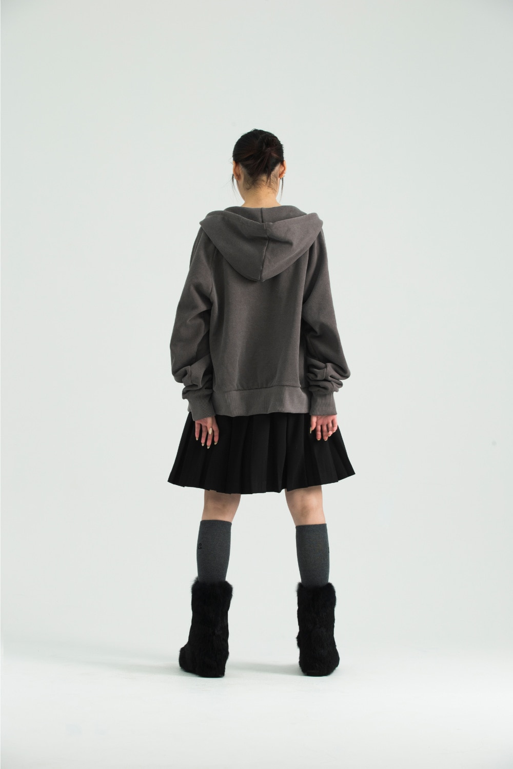 【COYSEIO】 STRING POCKET HOOD ZIP-UP : WINE 【COYSEIO】 STRING POCKET HOOD ZIP-UP : WINE