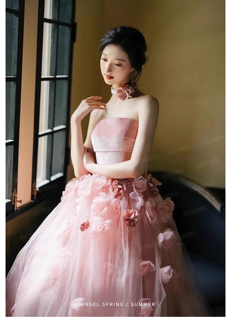 【2枚購入で 3oo円OFF!】女性のためのピンクのドレス 【2枚購入で 3oo円OFF!】女性のためのピンクのドレス