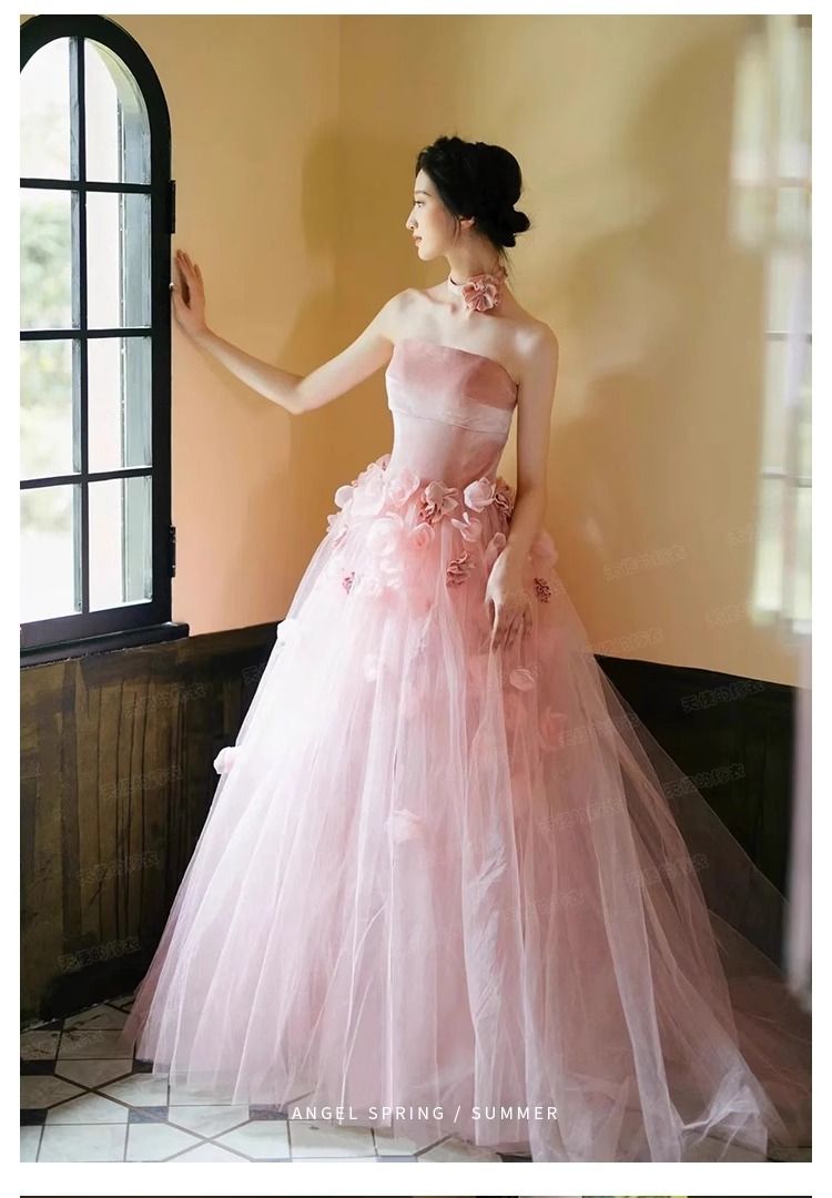 【2枚購入で 3oo円OFF!】女性のためのピンクのドレス 【2枚購入で 3oo円OFF!】女性のためのピンクのドレス