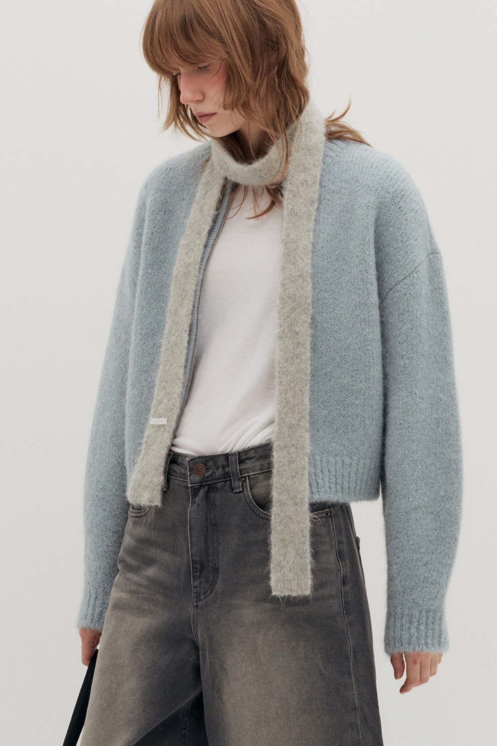 ☆送料・関税込☆LOW CLASSIC★SOFT ALPACA MUFFLER★ LOW CLASSIC】 SOFT ALPACA SLIM MUFFLER : 3COLOR