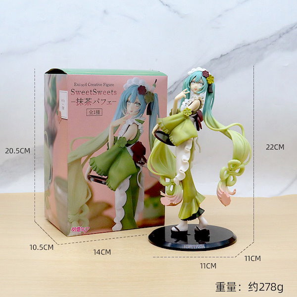 初音ミク　フィギュア　にゃんこ　シナモロール　抹茶パフェ　９箱　①　セット 初音ミクExc∞d Creative Figure SweetSweetsー抹茶パフェ