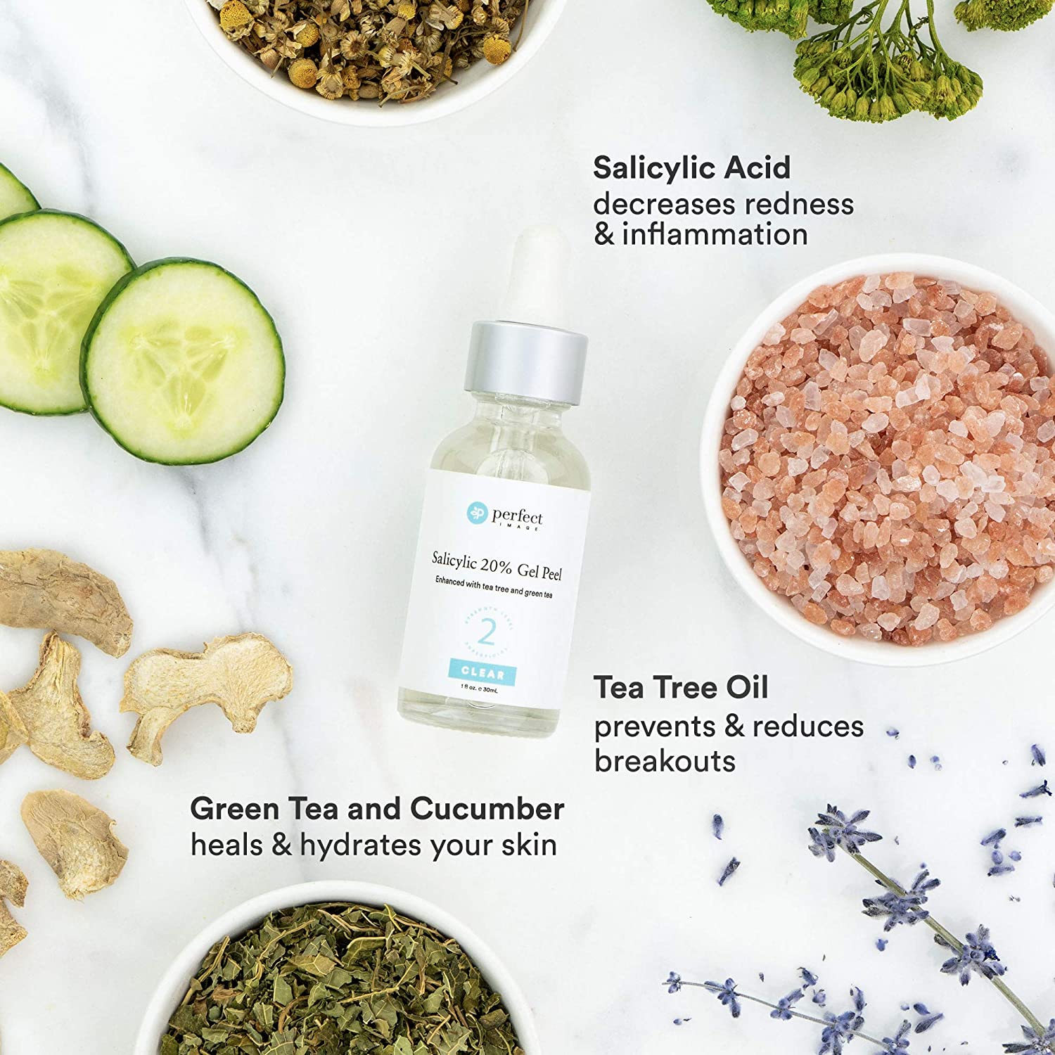 サリチル20%ジェルピールブレイクアウト毛穴ミニマイズとクレンザー強度レベル21530フルフェイスケミカルピール1フローズ30ml