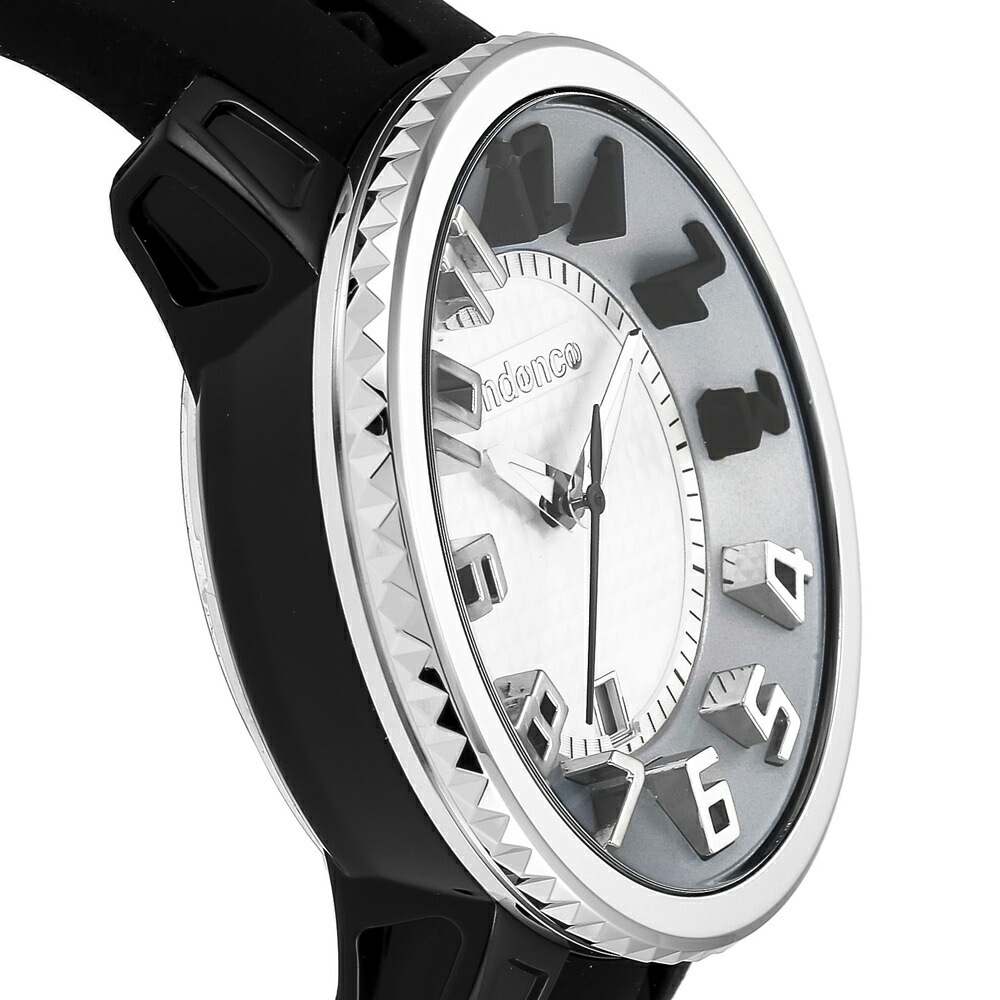 テンデンス 腕時計 手表 メンズ レディース アルテックガリバー ブラック シルバー グレー インパクト 3Dインデックス シリコンベルト ミディアムサイズ 100本限定モデル 10代 20代 30代