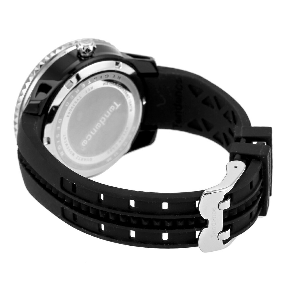テンデンス 腕時計 手表 メンズ レディース アルテックガリバー ブラック シルバー グレー インパクト 3Dインデックス シリコンベルト ミディアムサイズ 100本限定モデル 10代 20代 30代