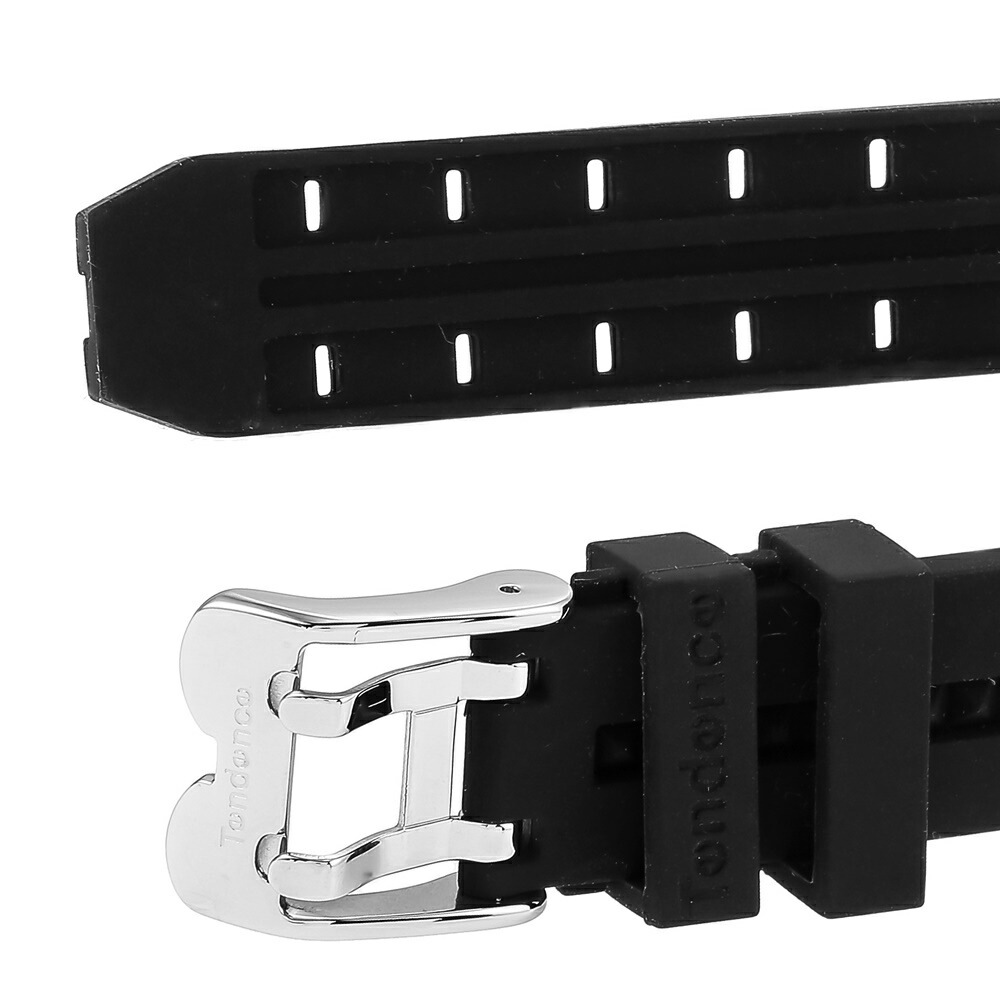 テンデンス 腕時計 手表 メンズ レディース アルテックガリバー ブラック シルバー グレー インパクト 3Dインデックス シリコンベルト ミディアムサイズ 100本限定モデル 10代 20代 30代