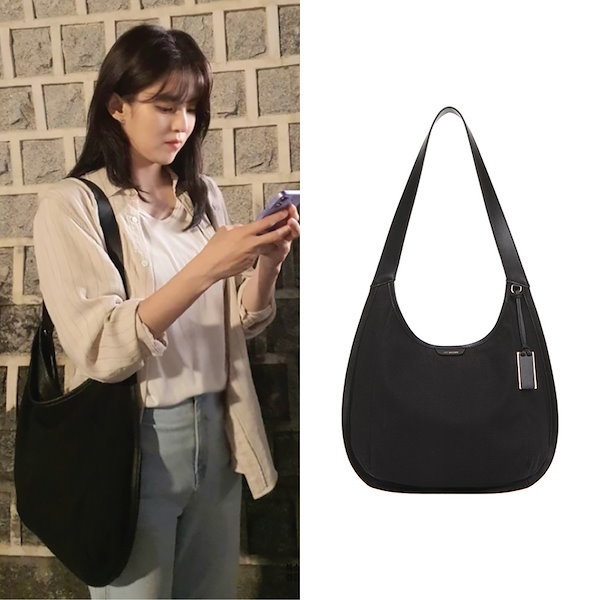 【ハンソヒ着用】 JOY GRYSON KAIA Canvas Hobo Bag カイア キャンバス ホーボーバッグ 2色 / イジュミョン,Cha  Jungwon着用/ キャンバスバッグ