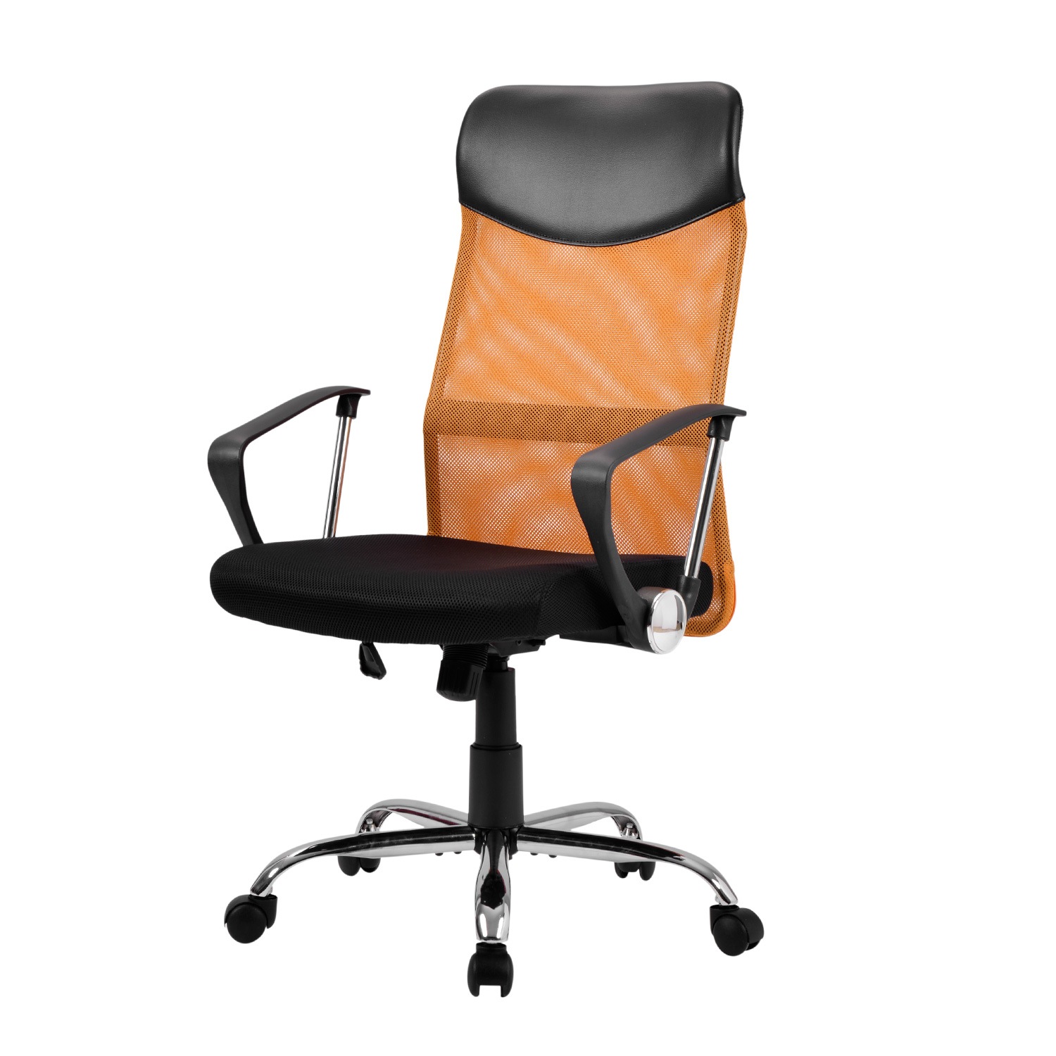 【国内発送,送.料無料】A246AMAZONランキング1位デザイン【オレンジ】オフィスチェア メッシュ+PU ハイバック　大人気