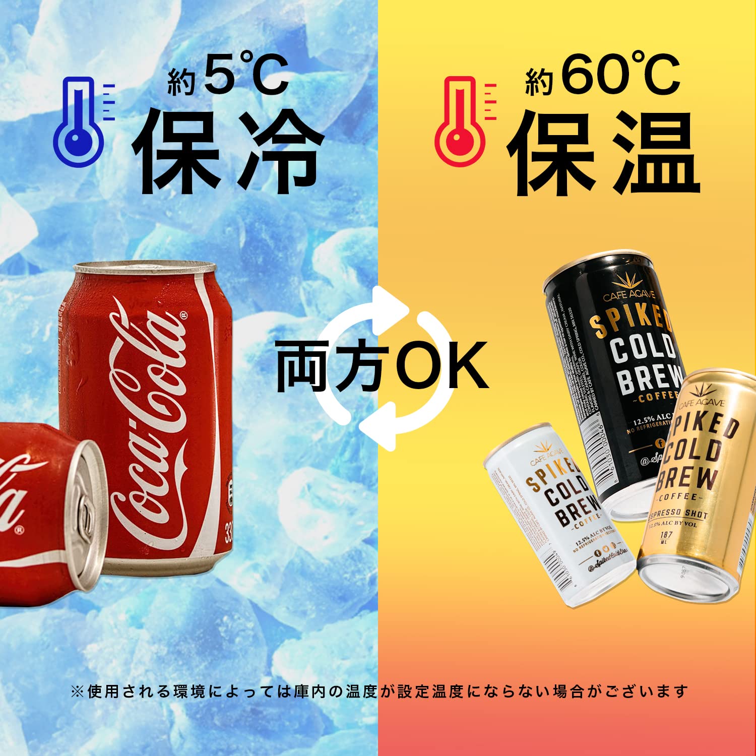 [東京Deco] ミニ冷蔵庫 25L 冷温庫 ペルチェ式 555℃ コンパクト ブラック [保温・保冷用＆室内車載両用] 静音 ポータブル 持ち運び 冷蔵庫 保温庫 小型冷蔵庫 省エネ キャンプ アウ