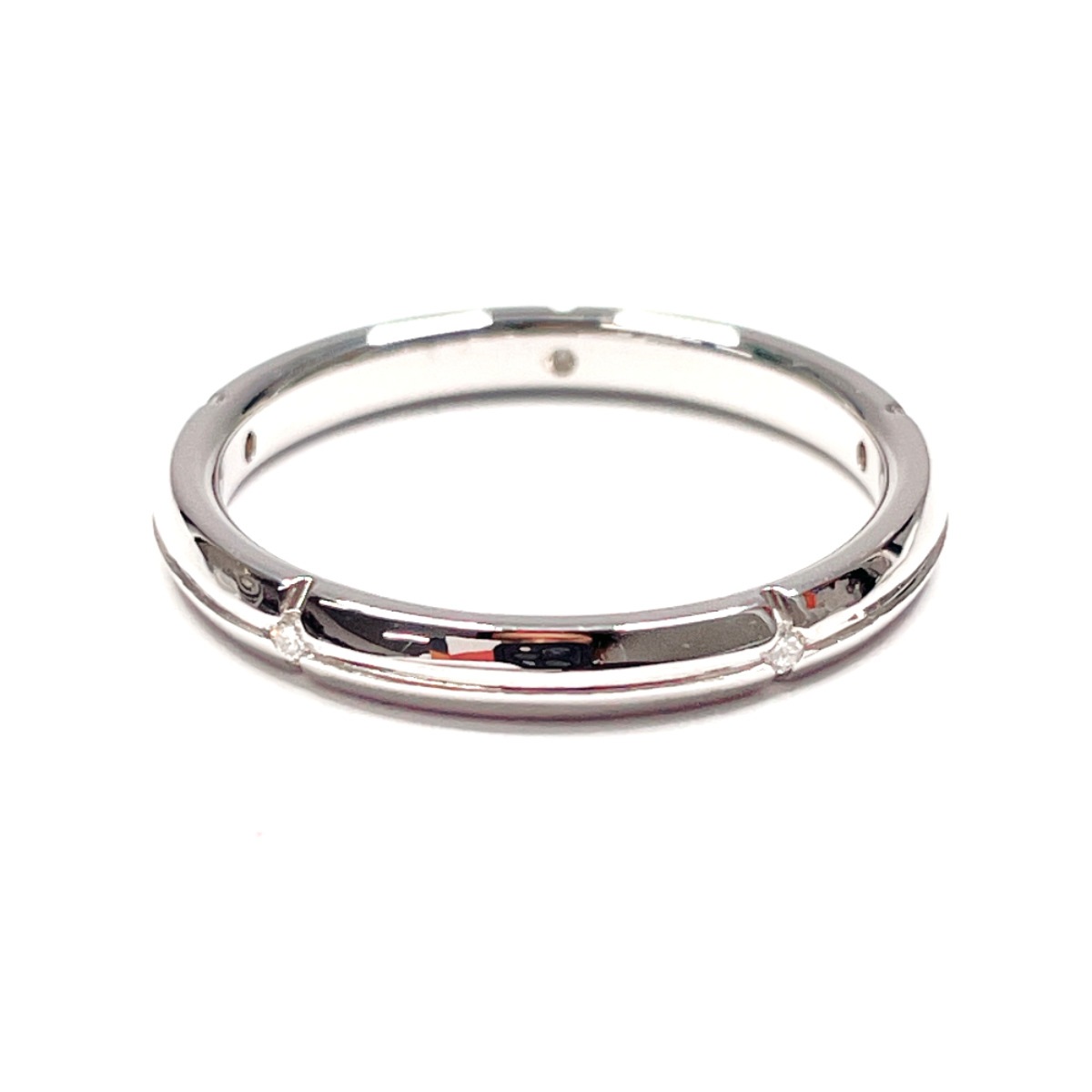 5Pダイヤ ストリー メリカ リング・指輪 シルバー K18ホワイトゴールド 12.5号 レディース