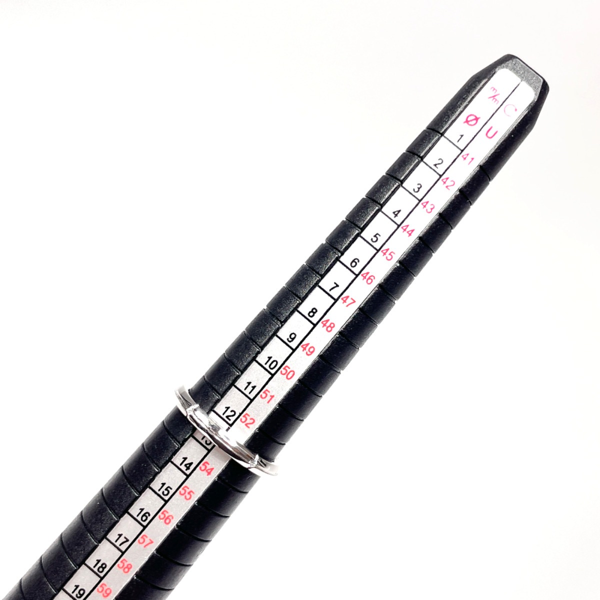 5Pダイヤ ストリー メリカ リング・指輪 シルバー K18ホワイトゴールド 12.5号 レディース