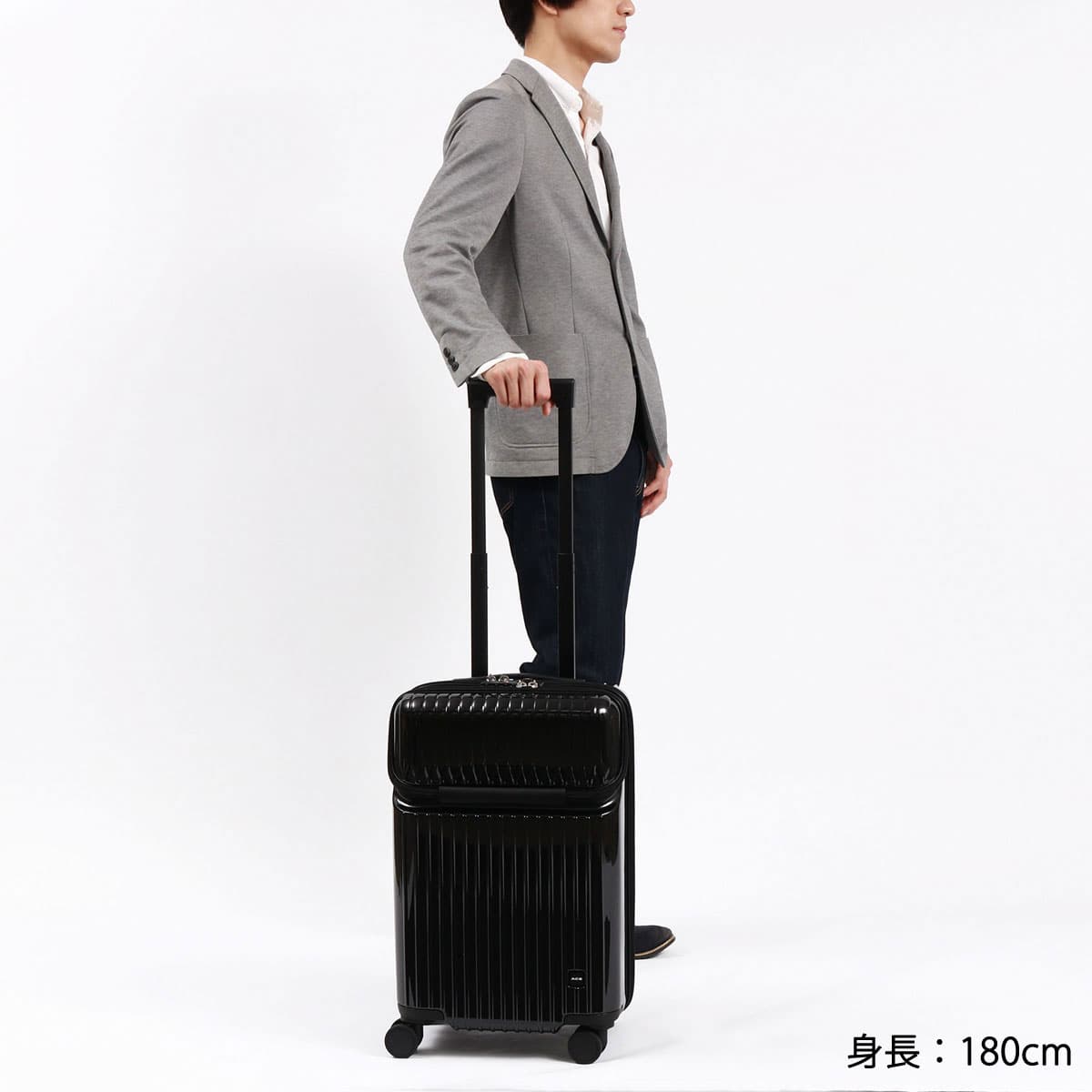 スーツケース 機内持ち込み Sサイズ キャリーケース ストッパー 34L 小型 コンパクト TSA フロントポケット 1泊 2泊 旅行 タッシェ 06536