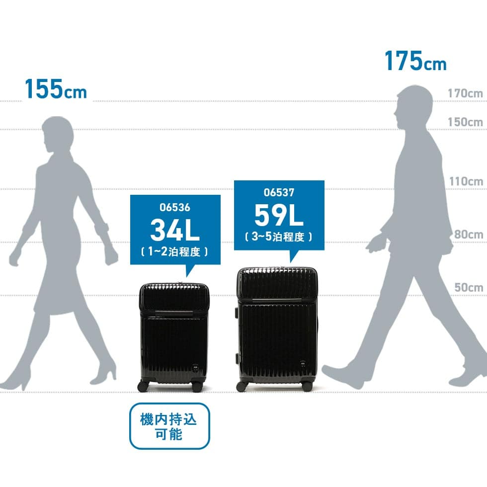スーツケース 機内持ち込み Sサイズ キャリーケース ストッパー 34L 小型 コンパクト TSA フロントポケット 1泊 2泊 旅行 タッシェ 06536