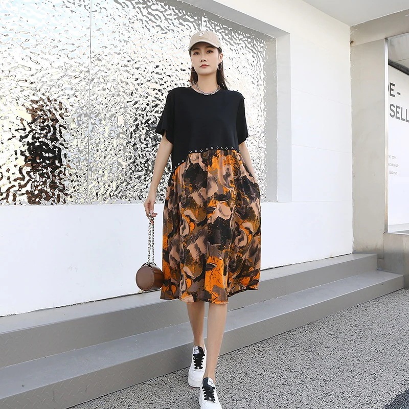 ワンピースtシャツワンピースレディース夏服韓国ファッションロンtゆったり着痩せ効果 ワンピースtシャツワンピースレディース夏服韓国ファッションロンtゆったり着痩せ効果