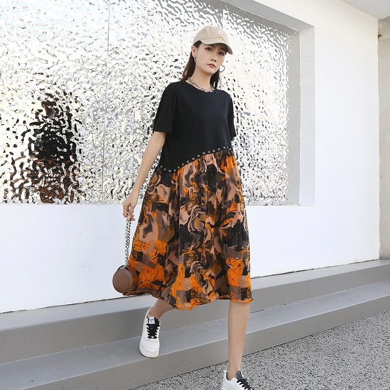 ワンピースtシャツワンピースレディース夏服韓国ファッションロンtゆったり着痩せ効果 ワンピースtシャツワンピースレディース夏服韓国ファッションロンtゆったり着痩せ効果