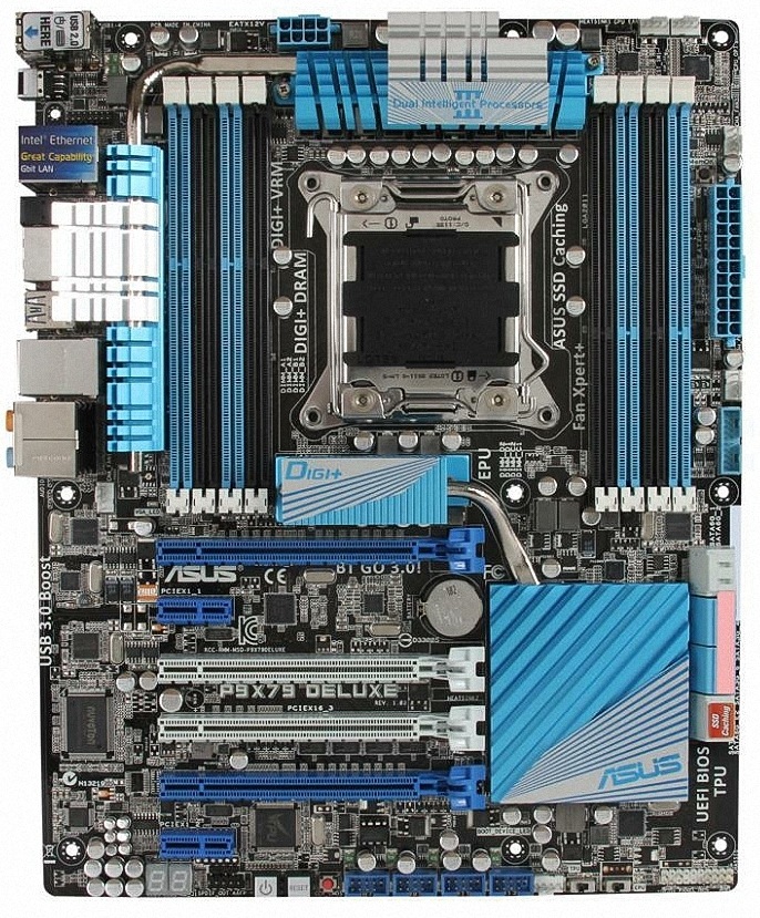 ASUS P9X79 DELUXE LGA 2011 Intel X79 SATA 6Gb/s USB 3.0 ATX Intel Motherboard