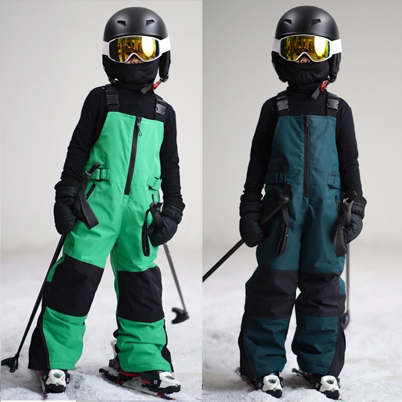 【新品】子供 スノーボードウェア ビブパンツ キッズ スノボウエア 120 1～3日で出荷）スノーボードウェア 2024 2025 キッズ 子供
