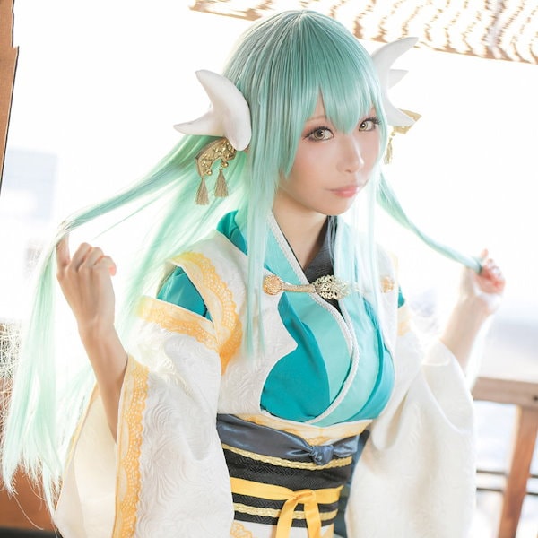 FGO Fate/Grand Order 清姫のコスプレ衣装　ウィッグ Amazon.co.jp: 修正版【即納】Fate/Grand Order 清姫 コスプレ