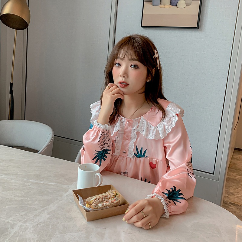 韓国ファッション レディース パジャマ 大きいサイズ ルームウェア 2点上下セット 部屋着 かわいい