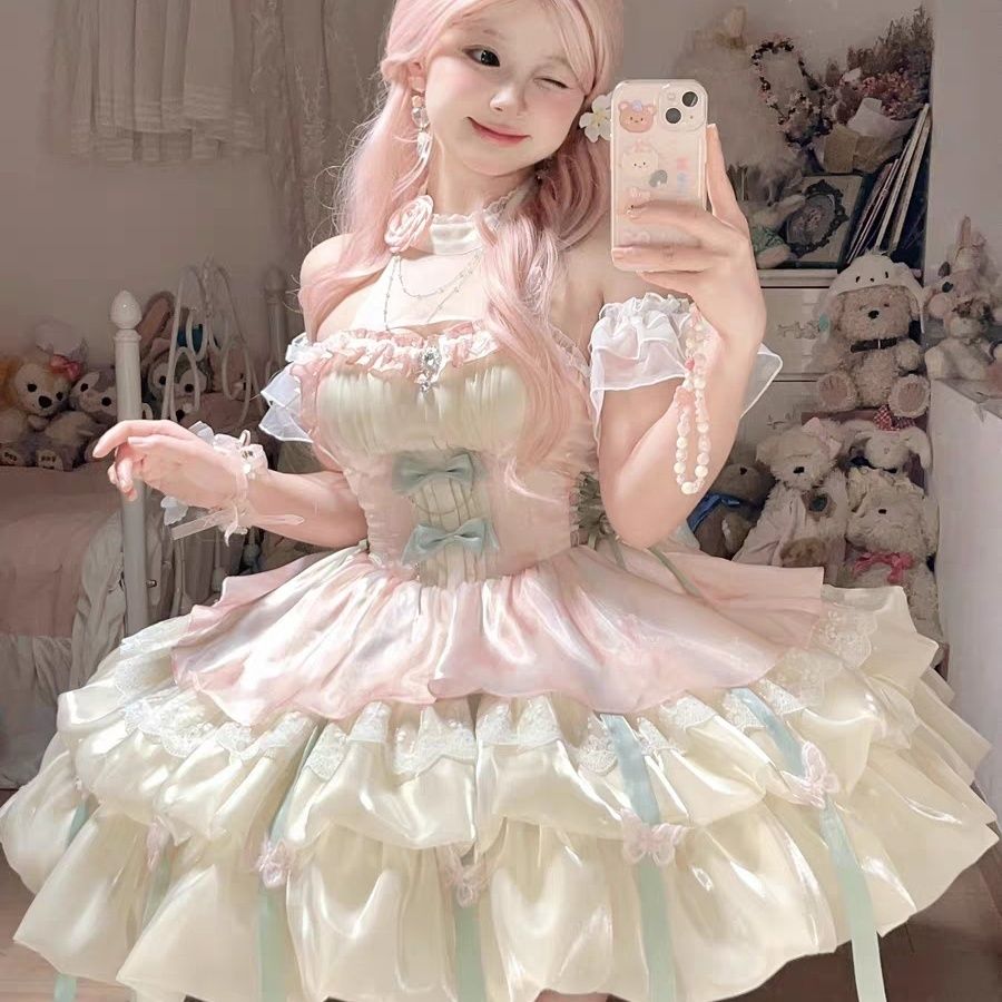 キキョウハウス 恋の神様の御用心 ロリータ ロリータ サスペンダー 可愛い プリンセスドレス ショートスカート 夏 キキョウハウス 恋の神様の御用心 ロリータ ロリータ サスペンダー 可愛い プリンセスドレス ショートスカート 夏