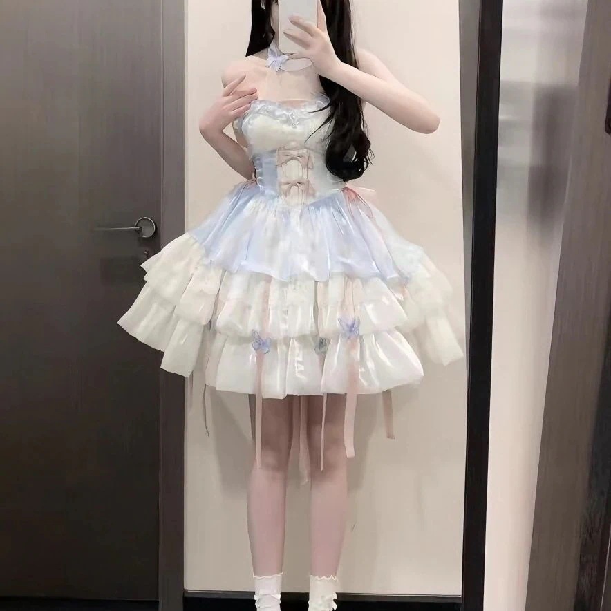 キキョウハウス 恋の神様の御用心 ロリータ ロリータ サスペンダー 可愛い プリンセスドレス ショートスカート 夏 キキョウハウス 恋の神様の御用心 ロリータ ロリータ サスペンダー 可愛い プリンセスドレス ショートスカート 夏