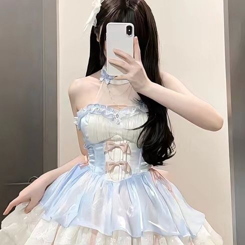 キキョウハウス 恋の神様の御用心 ロリータ ロリータ サスペンダー 可愛い プリンセスドレス ショートスカート 夏 キキョウハウス 恋の神様の御用心 ロリータ ロリータ サスペンダー 可愛い プリンセスドレス ショートスカート 夏