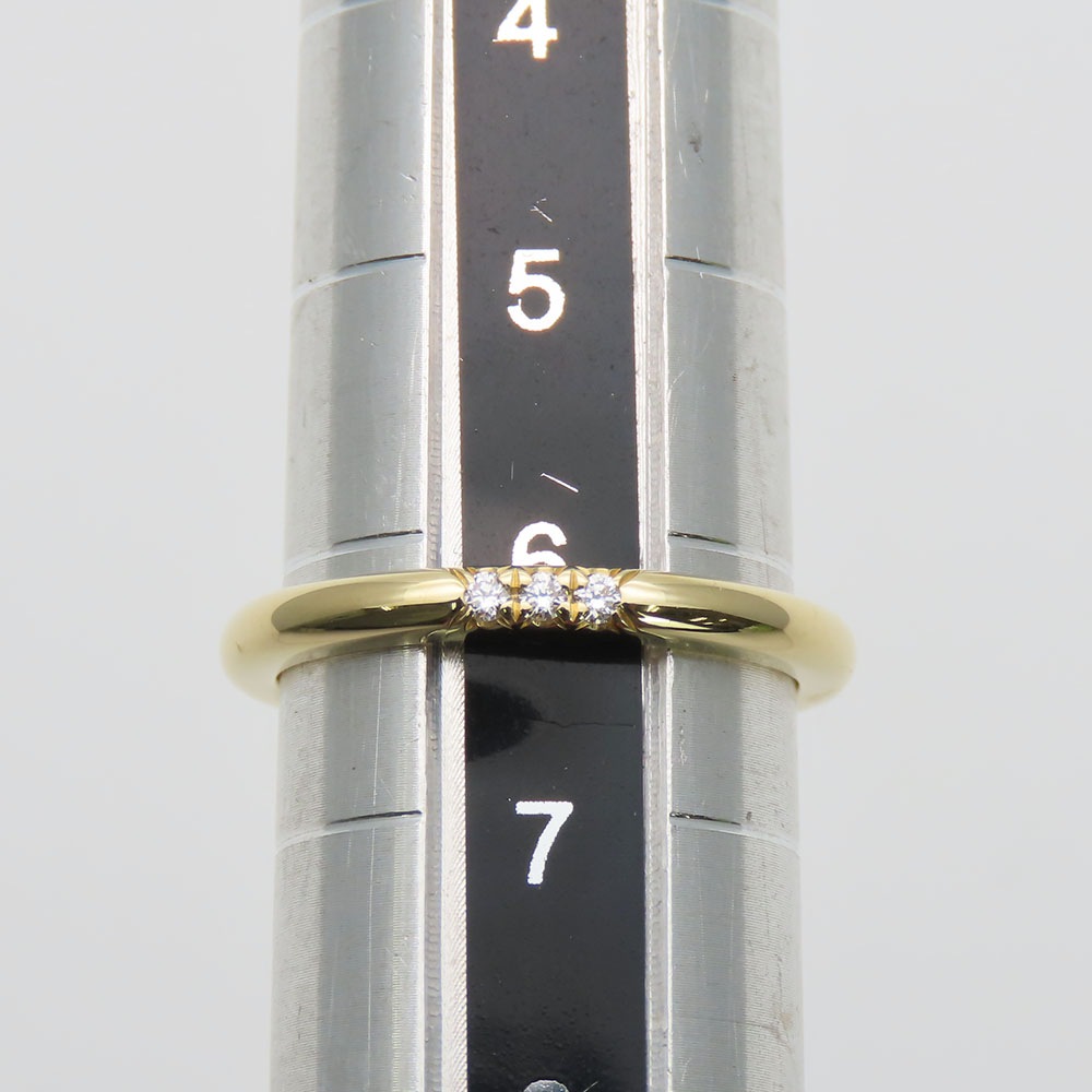 中古 リング・指輪 フォーエバーウェディング バンド K18YG ダイヤモンド 約2.43g イエローゴールド ジュエリー 3PD シンプル レディース 女性 中古 リング・指輪 フォーエバーウェディング バンド K18YG ダイヤモンド 約2.43g イエローゴールド ジュエリー 3PD シンプル レディース 女性