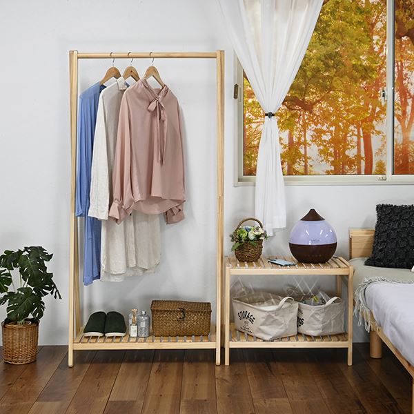 ウッドラック2段 ナチュラル 組立品 ウッドラック2段 ナチュラル 組立品