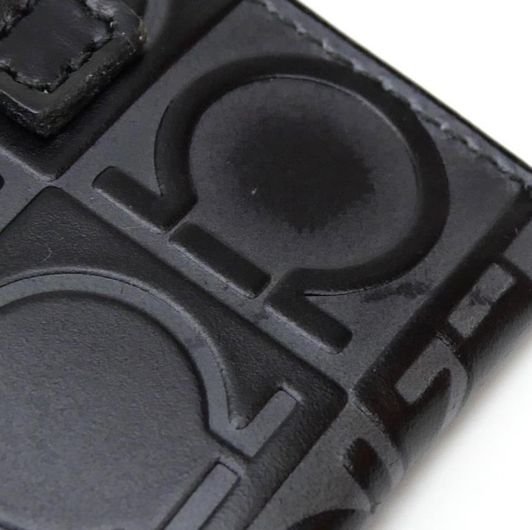 フェラガモ Ferragamo キーホルダー ガンチーニ 黒 レザー 【中古】(64567) フェラガモ Ferragamo キーホルダー ガンチーニ 黒 レザー 【中古】(64567)