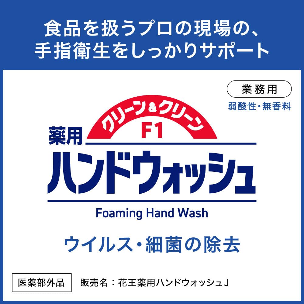 【大容量】 花王 クリーン＆クリーンF1 薬用 ハンドウォッシュ 4L 業務用 無香料 医薬部外品 洗浄・殺菌 花王プロフェッショナル・サービス