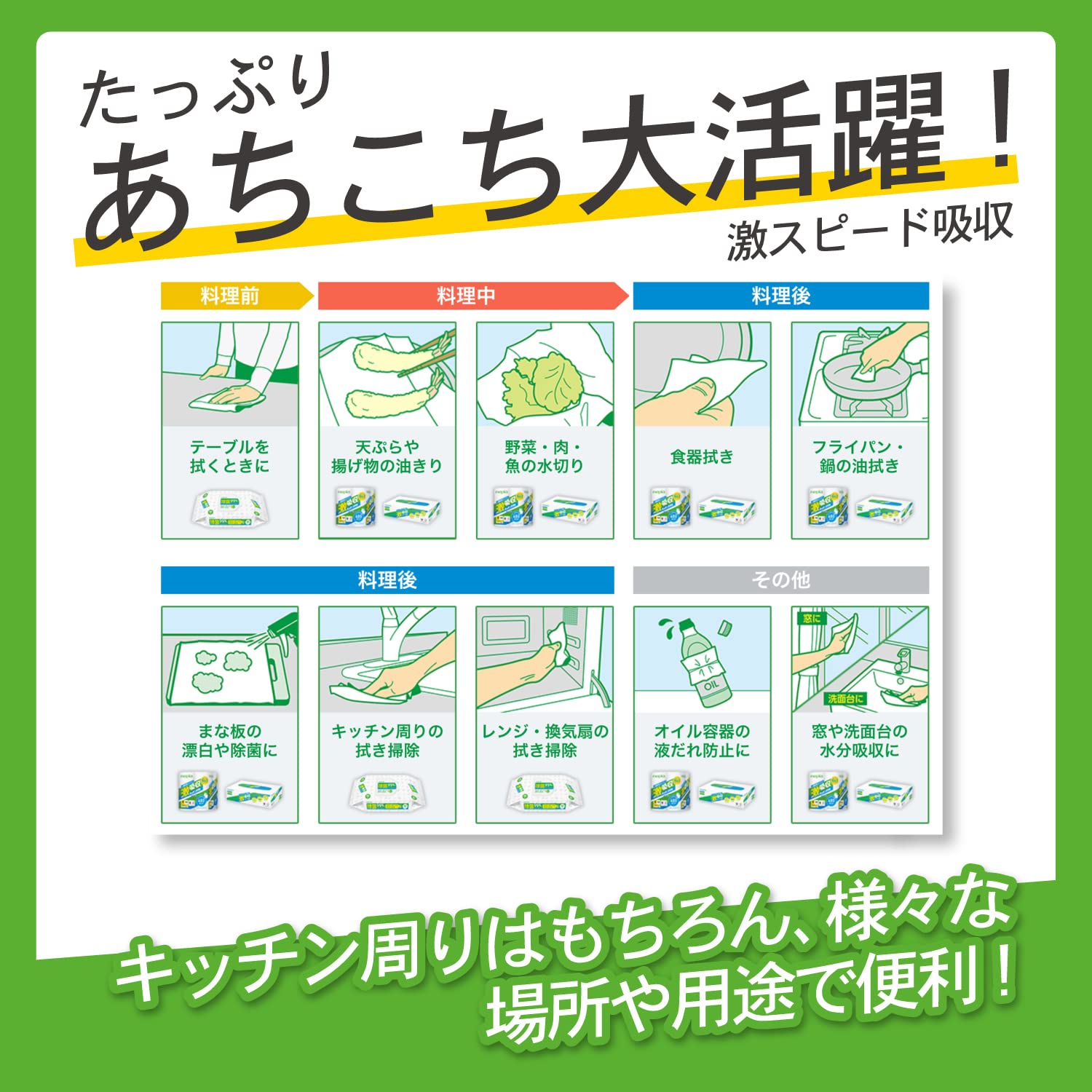 【全国送料無料】 ネピア 激吸収 キッチンタオル 100カット(2枚重ね) 48ロール(4ロール×12パック)【ケース品】 【全国送料無料】 ネピア 激吸収 キッチンタオル 100カット(2枚重ね) 48ロール(4ロール×12パック)【ケース品】