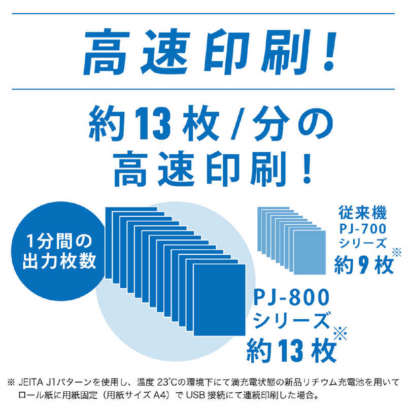 ブラザー brother A4サイズ対応 モバイルプリンター USB接続 PJ-823 ブラザー brother A4サイズ対応 モバイルプリンター USB接続 PJ-823