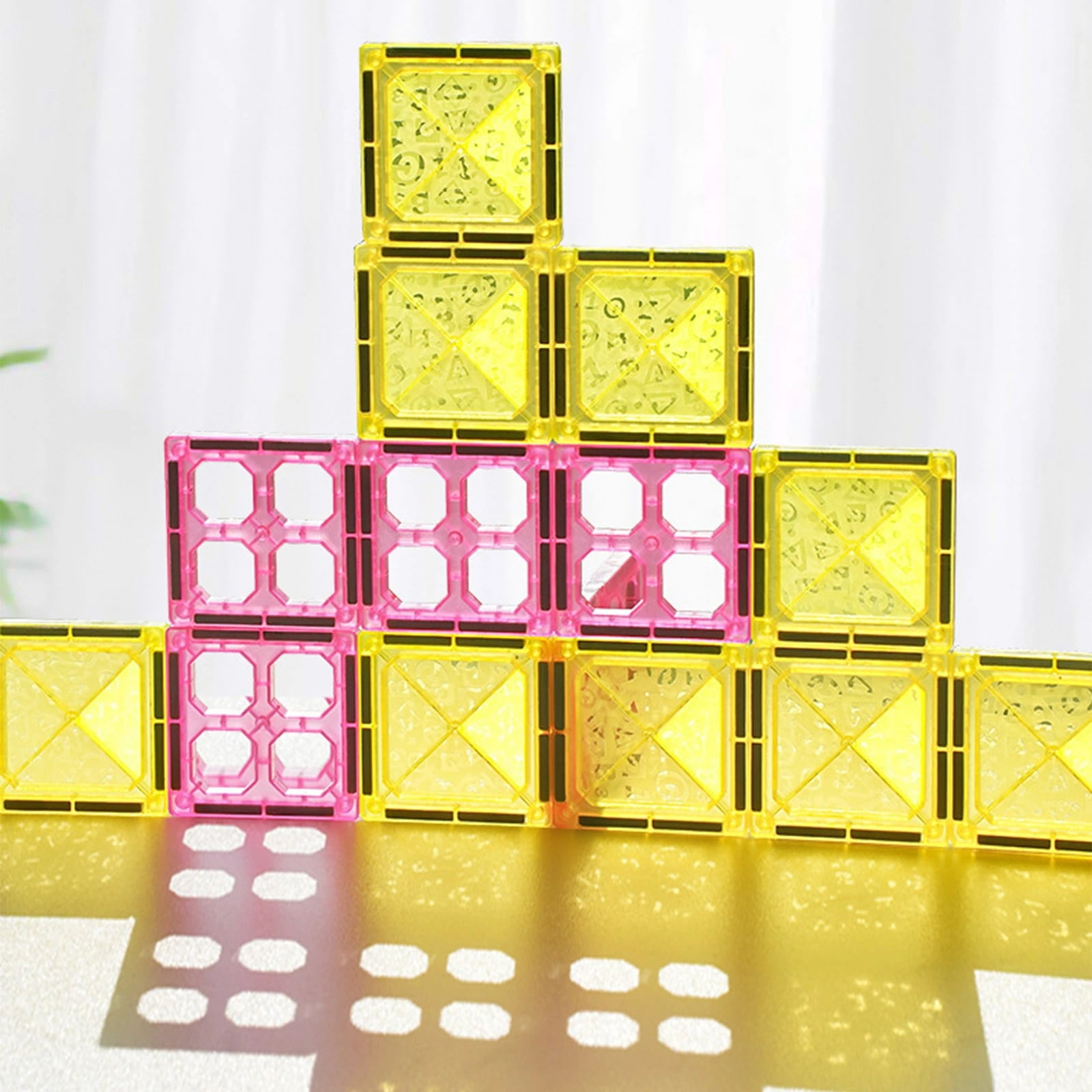 マグネットブロック 磁石おもちゃ 知育玩具 知育ブロック 積み木 110pcs