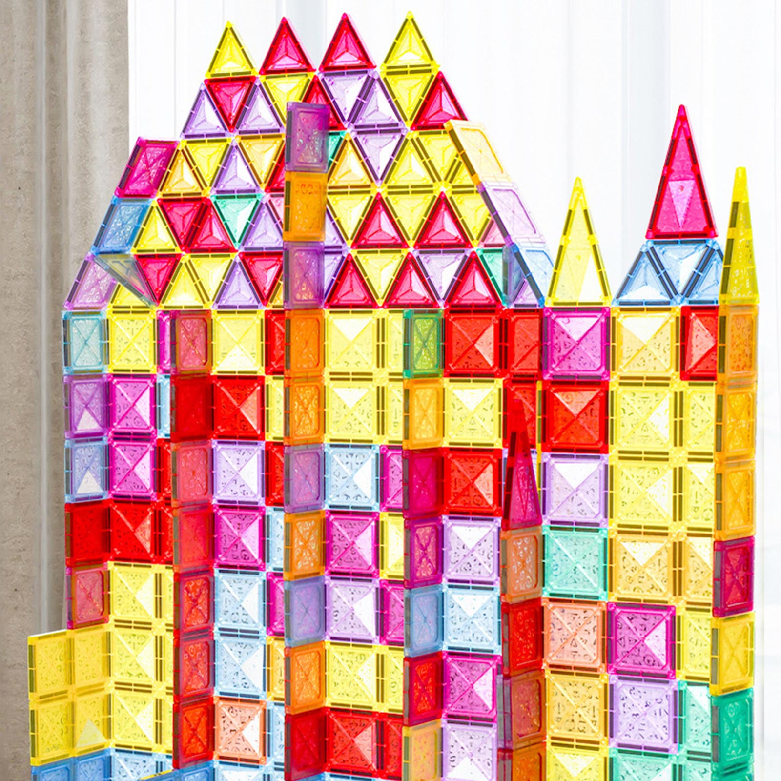 マグネットブロック 磁石おもちゃ 知育玩具 知育ブロック 積み木 110pcs